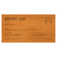 BREEAM USA New Construction 3 Star certification plaque in Laser Mahogany, large size
