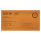 BREEAM USA In-use 3 Star certification plaque in Laser Mahogany, large size
