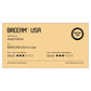 BREEAM USA In-use 3 Star certification plaque in Richlite Gold/Black, large size
