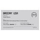 BREEAM USA New Construction 3 Star certification plaque in Richlite Silver/Black, large size
