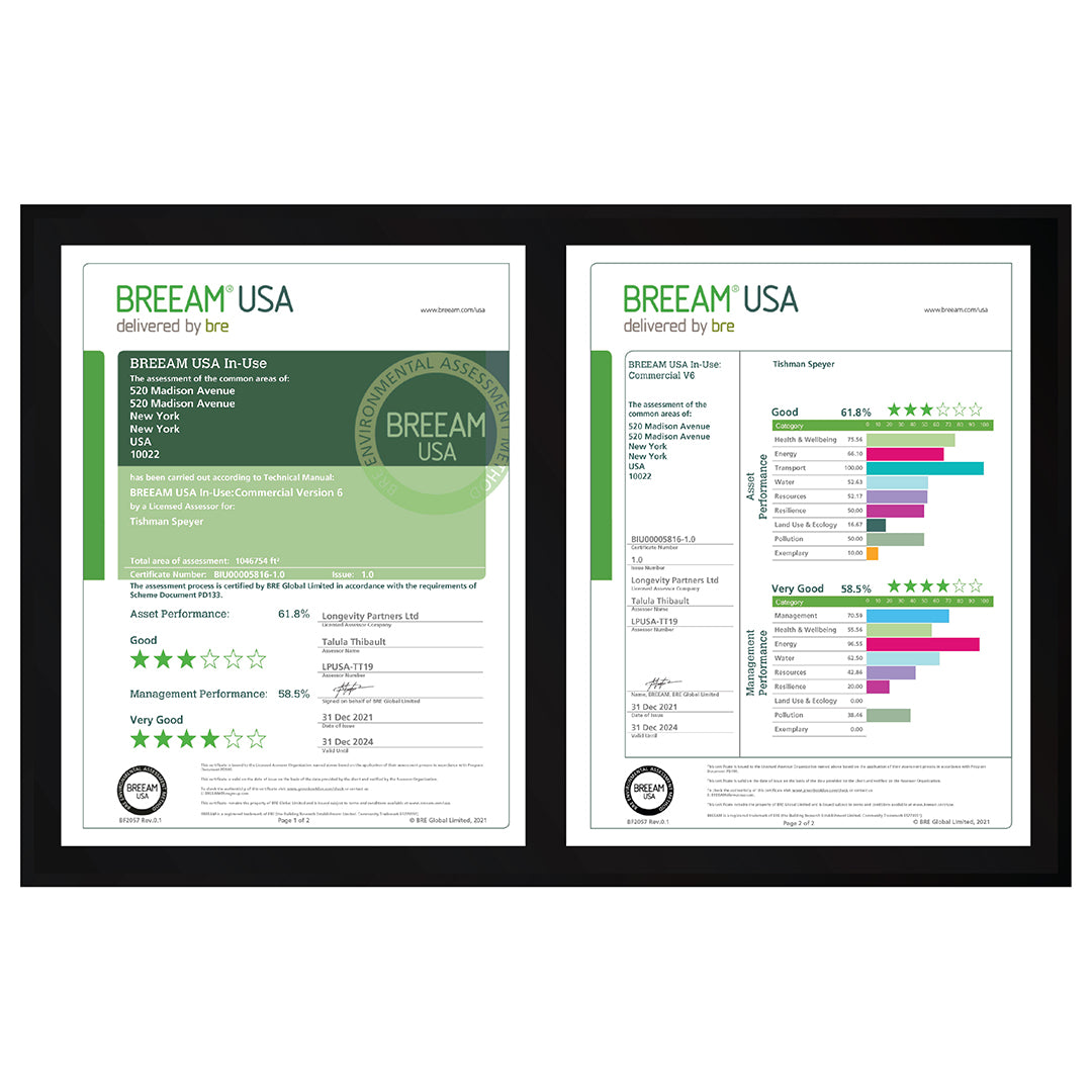 BREEAM Certificate Display | Richlite Recycled